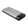 HYPER HJ245B Batería Externa Power Bank 27000 mAh Plata - 245W USB-C PD 3.0, QC 4.0+, 4 Puertos, Carga Rápida para Laptop y Móviles