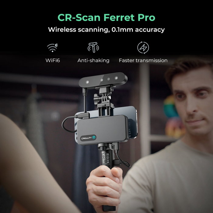 Creality CR-Scan Ferret Pro Escáner 3D Negro