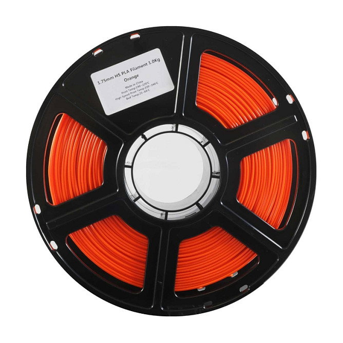 Flashforge FF0693 PLA High Speed 1,75 mm Naranja 1 kg Filamento para Impresora 3D, 600 mm/s, Temperatura 190-240 grados C