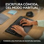 Logitech Wave Keys Teclado Ergonómico Inalámbrico QWERTY Español Grafito