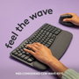 Logitech Wave Keys Teclado Ergonómico Inalámbrico QWERTY Español Grafito