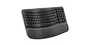 Logitech 920-012296 Teclado Ergonómico Wave Keys Inalámbrico RF + Bluetooth QWERTY Español Negro Grafito Completo con Reposamanos