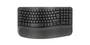 Logitech 920-012296 Teclado Ergonómico Wave Keys Inalámbrico RF + Bluetooth QWERTY Español Negro Grafito Completo con Reposamanos
