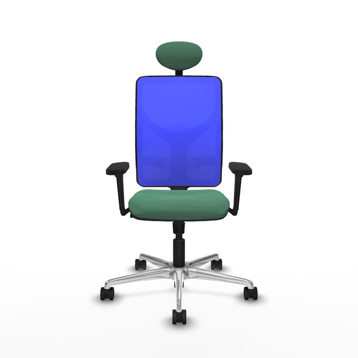 PIQUERAS Y CRESPO Silla de oficina Motilla con mecanismo Sincro, Verde esmeralda y Azul PIQUERAS Y CRESPO Silla de oficina Motilla con mecanismo Sincro, Verde esmeralda y Azul