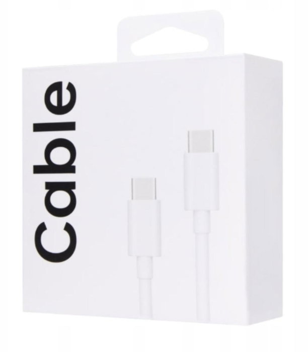 OPPO Cable USB-C a USB-C para Carga Rápida de 65W, 6.5A, Transferencia de Datos, 1 Metro, Blanco