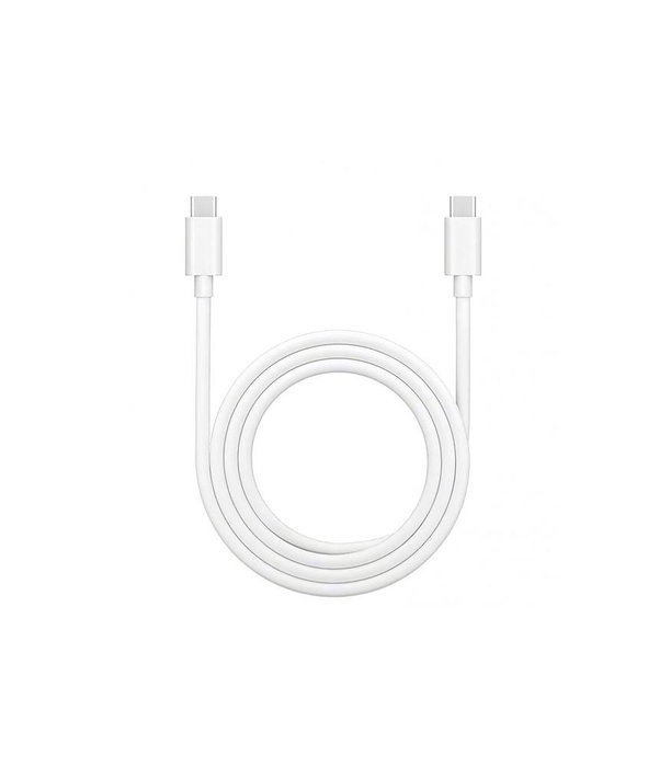 OPPO Cable USB-C a USB-C para Carga Rápida de 65W, 6.5A, Transferencia de Datos, 1 Metro, Blanco