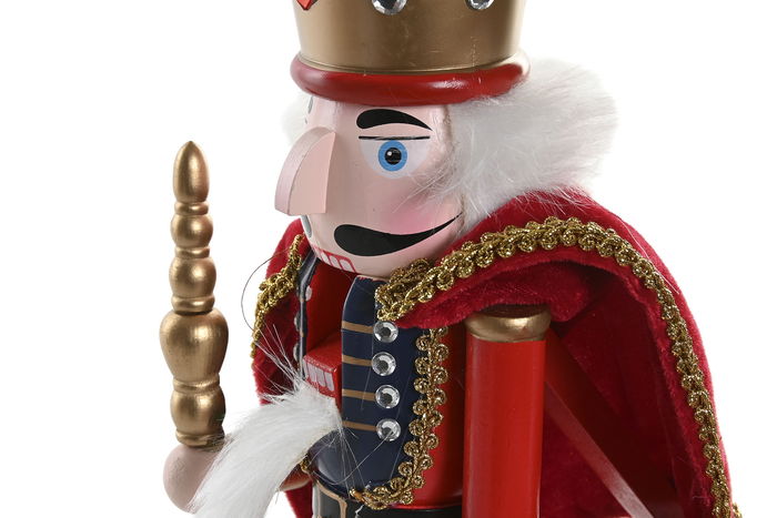 DKD Home Decor Figura Cascanueces Madera Multicolor 20 x 38 x 20 cm (2 Unidades)