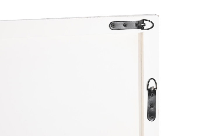 DKD Home Decor Cabecero de Cama MDF 180x3,5x100 Decapé Blanco