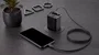 Mars Gaming MD-GAN65R Cargador de Pared GaN 65W con Cable USB-C Retráctil Negro