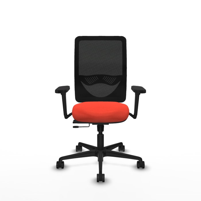 PIQUERAS Y CRESPO Silla de oficina Zulema con mecanismo Sincro/Traslack, Brazos 3D, Naranja oscuro y Negro PIQUERAS Y CRESPO Silla de oficina Zulema con mecanismo Sincro/Traslack, Brazos 3D, Naranja oscuro y Negro