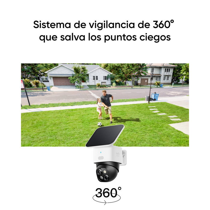 EUFY SoloCam S340 Cámara de Seguridad Solar 360° con Doble Lente EUFY SoloCam S340 Cámara de Seguridad Solar 360° con Doble Lente