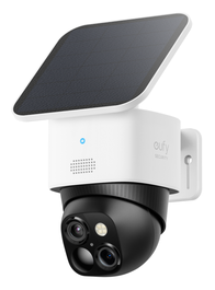 Eufy SoloCam S340, Cámara Solar de Seguridad Exterior Inalámbrica 360 grados con IA, Seguimiento Automático, Sin Cuotas, Compatible con HomeBase 3