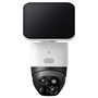 EUFY SoloCam S340 - Cámara de Seguridad Exterior Solar, 360°, 2.4 GHz WiFi, 8x Zoom, 2880P, Resistente al Agua, Sin Cuotas, Compatible con HomeBase 3, Blanco