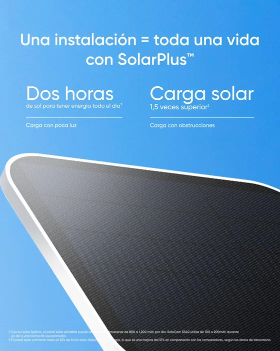 EUFY SoloCam S340 Cámara de Seguridad Solar 360° con Doble Lente EUFY SoloCam S340 Cámara de Seguridad Solar 360° con Doble Lente