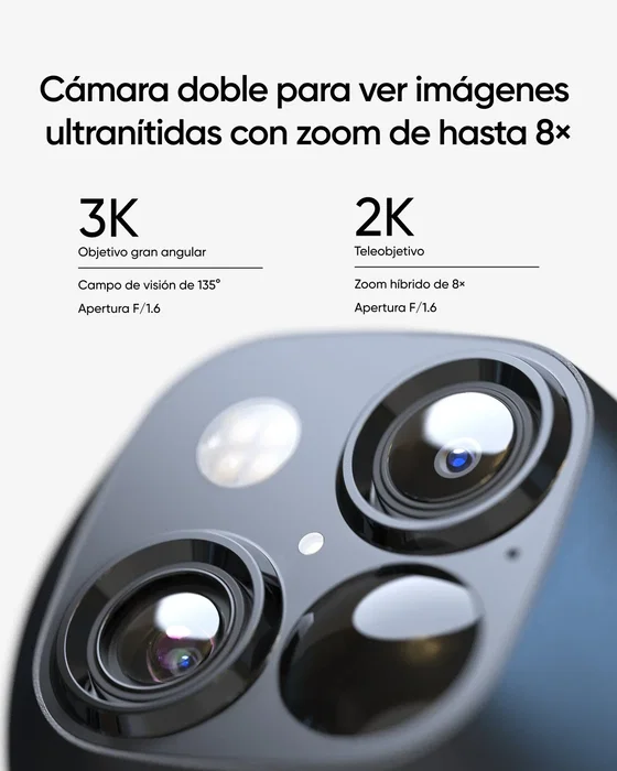 EUFY SoloCam S340 Cámara de Seguridad Solar 360° con Doble Lente EUFY SoloCam S340 Cámara de Seguridad Solar 360° con Doble Lente