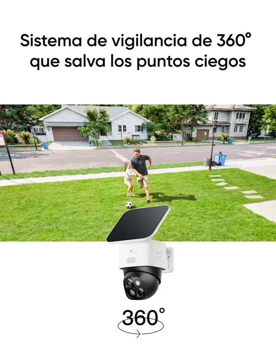 EUFY SoloCam S340 Cámara de Seguridad Solar 360° con Doble Lente EUFY SoloCam S340 Cámara de Seguridad Solar 360° con Doble Lente