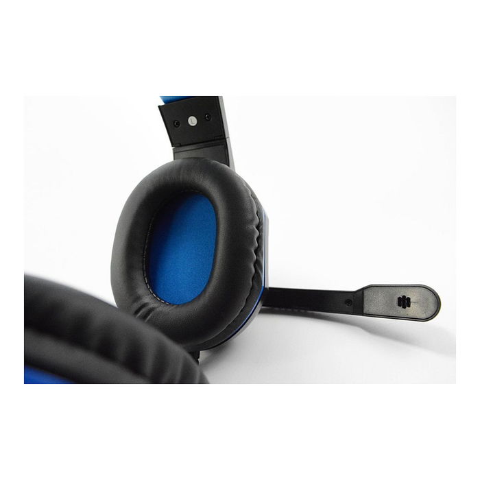 Steelplay HP41 Auriculares Gaming para PS4 con Cable - Negro/Azul, Micrófono Boom, Conector 3.5 mm, Frecuencia 20-20000 Hz