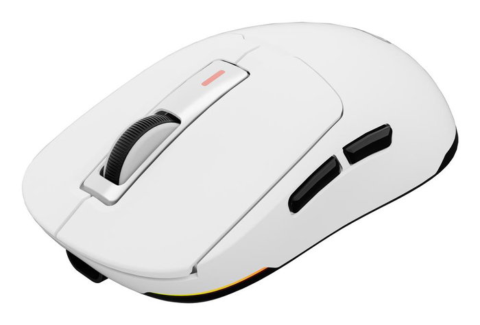 Genesis Ratón Inalámbrico Gaming Zircon 660, Inalámbrico/Bluetooth/USB, Óptico 12000 DPI, 6 Botones, Retroiluminación RGB, Blanco