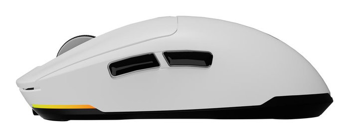 Genesis Ratón Inalámbrico Gaming Zircon 660, Inalámbrico/Bluetooth/USB, Óptico 12000 DPI, 6 Botones, Retroiluminación RGB, Blanco