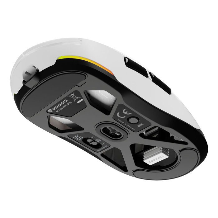 Genesis Zircon 660 Ratón Gaming Inalámbrico/Cable Blanco