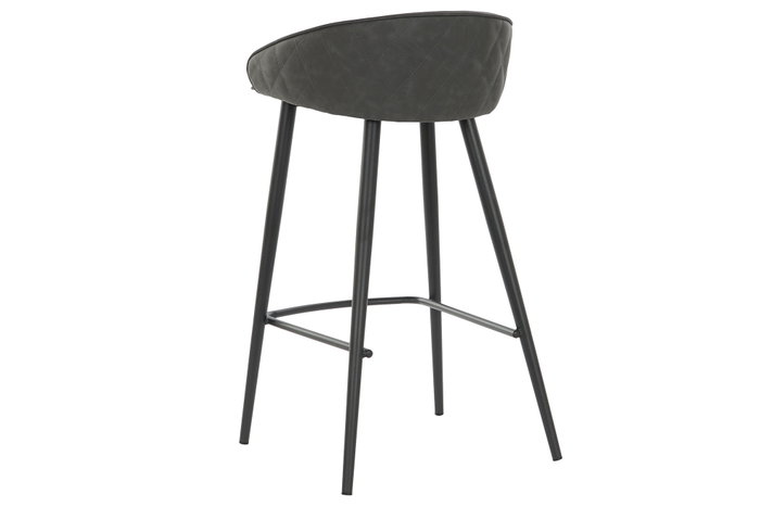 DKD Home Decor Taburete Vintage Gris Oscuro Negro 47 x 87.5 x 48 cm (2 Unidades) Metal PU