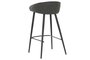 DKD Home Decor Taburete Vintage Gris Oscuro Negro 47 x 87.5 x 48 cm (2 Unidades) Metal PU