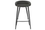 DKD Home Decor Taburete Vintage Gris Oscuro Negro 47 x 87.5 x 48 cm (2 Unidades) Metal PU