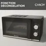 Candy Microondas CMW20TNMB Negro 20L 700W con Bandeja Giratoria de 24.5 cm