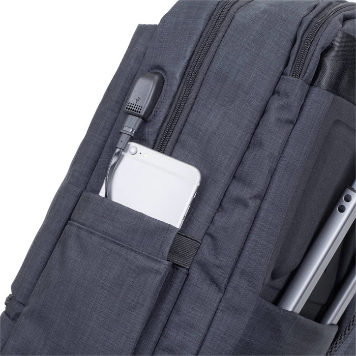 Rivacase Mochila para Portátil 8365, 17,3 pulgadas, negro
