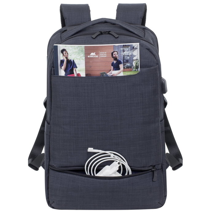 Rivacase Mochila para Portátil 8365, 17,3 pulgadas, negro
