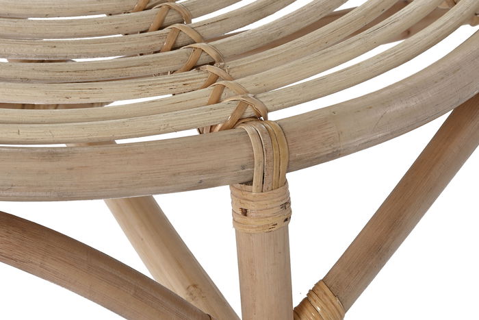 DKD Home Decor Mesita Auxiliar Indonesia 1c24 Ratán Natural 65 x 36 x 65 cm