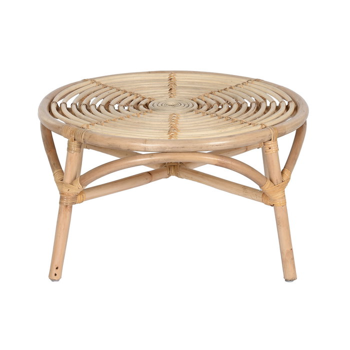 DKD Home Decor Mesita Auxiliar de Ratán Natural 65x65x36 cm DKD Home Decor Mesita Auxiliar de Ratán Natural 65x65x36 cm