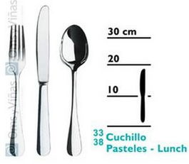 Samba Cuchillo de Pastel 2 Piezas, Cuchillo y Pala, Cubiertos de Cocina, Apta Lavavajillas: No (Set de 12)