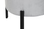 DKD Home Decor Reposapiés Gris 44 x 44 x 42 cm Poliéster Metal con Tapa