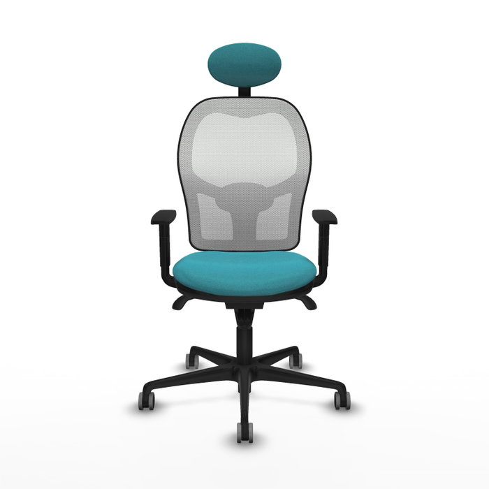 PIQUERAS Y CRESPO Silla de oficina Jorquera, Mecanismo Sincro, Turquesa y Blanco PIQUERAS Y CRESPO Silla de oficina Jorquera, Mecanismo Sincro, Turquesa y Blanco