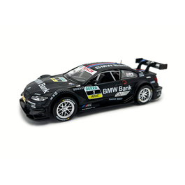 Deqube BMW M3 DTM Coche a Escala 1:32 Negro Die-Cast con Sistema Pull-Back D00413