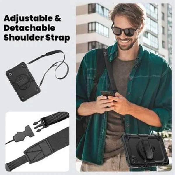 Just In Case Funda para Samsung Galaxy Tab A9 Shockproof Rotación 360º Negro Just In Case Funda para Samsung Galaxy Tab A9 Shockproof Rotación 360º Negro