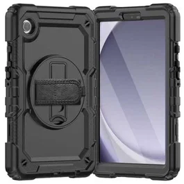 Just in Case 8312181 - Funda para Samsung Galaxy Tab A9 (22.1 cm / 8.7") con Rotación 360°, Resistente a Golpes y Rayones - Negro