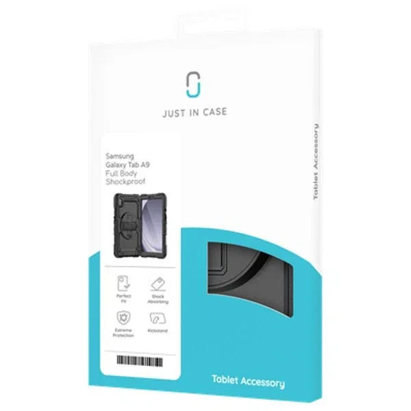 Just In Case Funda para Samsung Galaxy Tab A9 Shockproof Rotación 360º Negro Just In Case Funda para Samsung Galaxy Tab A9 Shockproof Rotación 360º Negro