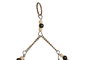 DKD Home Decor Colgante Indio Marfil Verde 2 x 58 x 28 cm (6 Unidades)