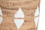 DKD Home Decor Set de 3 Cestas de Seagrass y Cuerda 46x46x48 cm Natural/Blanco