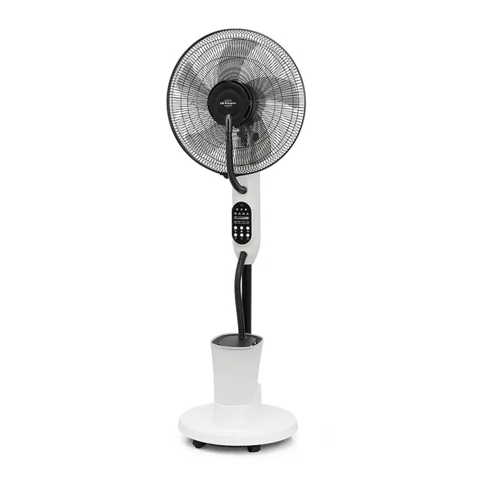 Orbegozo SFA 6600 Ventilador Nebulizador de Agua con 3 Velocidades, 3 Modos, Mando a Distancia, Temporizador 7.5h, Depósito 2.7L, Oscilante y Ruedas