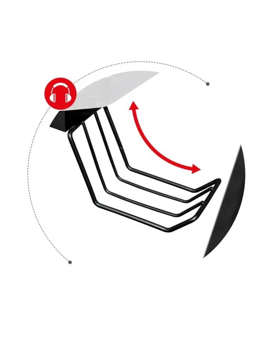 Huzaro Hero 7.0 - Escritorio Gaming Esquina en L, Aluminio, Tablero de Fibra de Carbono Mate, Color Blanco y Negro, Gestión de Cables