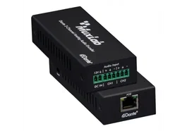 Muxlab Codificador de Audio Analógico Dante de 2 Canales