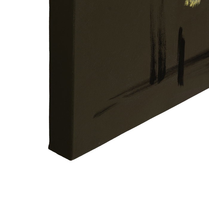 Pintura Africana Amarillo Lienzo 90 X 3,50 X 120 cm