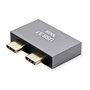 ROLINE Adaptador USB 3.2 Gen 2 12.03.2947, 2x USB Tipo C a 2x USB Tipo A, Plata, 10 Gbit/s