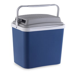 Campos Nevera Portátil de Camping Termoeléctrica 24 Litros 12V 50W Azul, Dimensiones 40 x 39.5 x 41 cm, con Asa y Sistema de Cierre