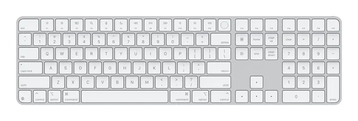 Apple Magic Keyboard con Touch ID y teclado numérico, USB-C, Blanco