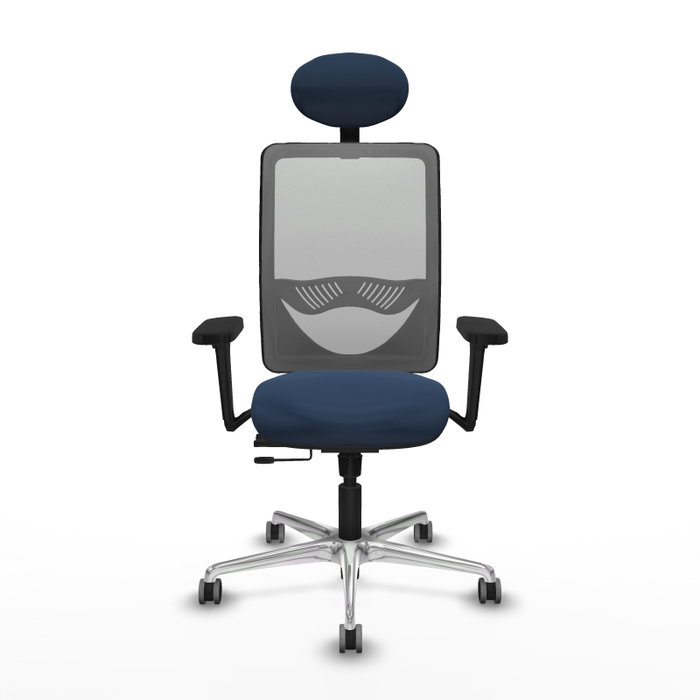 PIQUERAS Y CRESPO Silla de oficina Zulema Azul marino y Gris PIQUERAS Y CRESPO Silla de oficina Zulema Azul marino y Gris