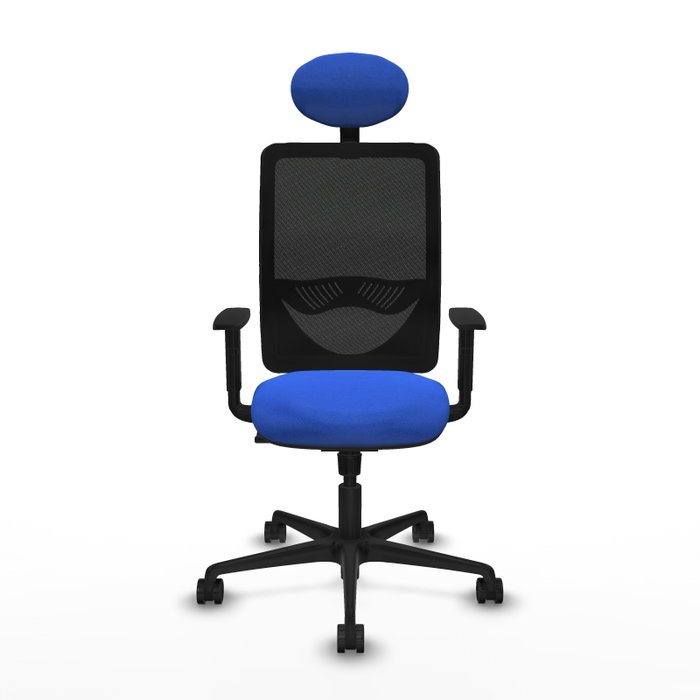 PIQUERAS Y CRESPO Silla de oficina Zulema con mecanismo Sincro, Azul y Negro PIQUERAS Y CRESPO Silla de oficina Zulema con mecanismo Sincro, Azul y Negro